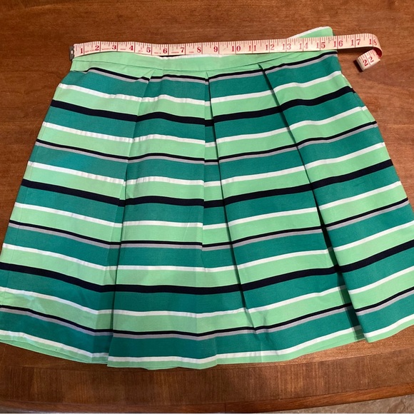 GAP Green Striped Pleated Skirt - Picture 4 of 9